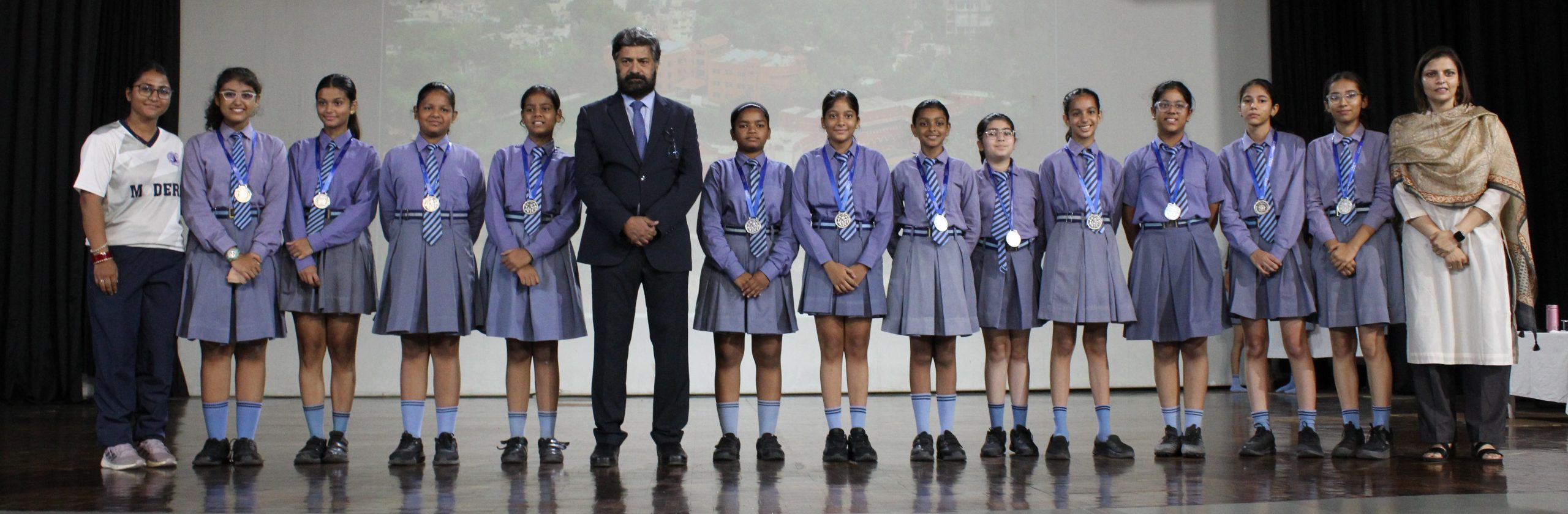 Under 14 Hockey team for getting there first trophy and bronze medal at CBSE TOURNAMENT, Delhi 2025