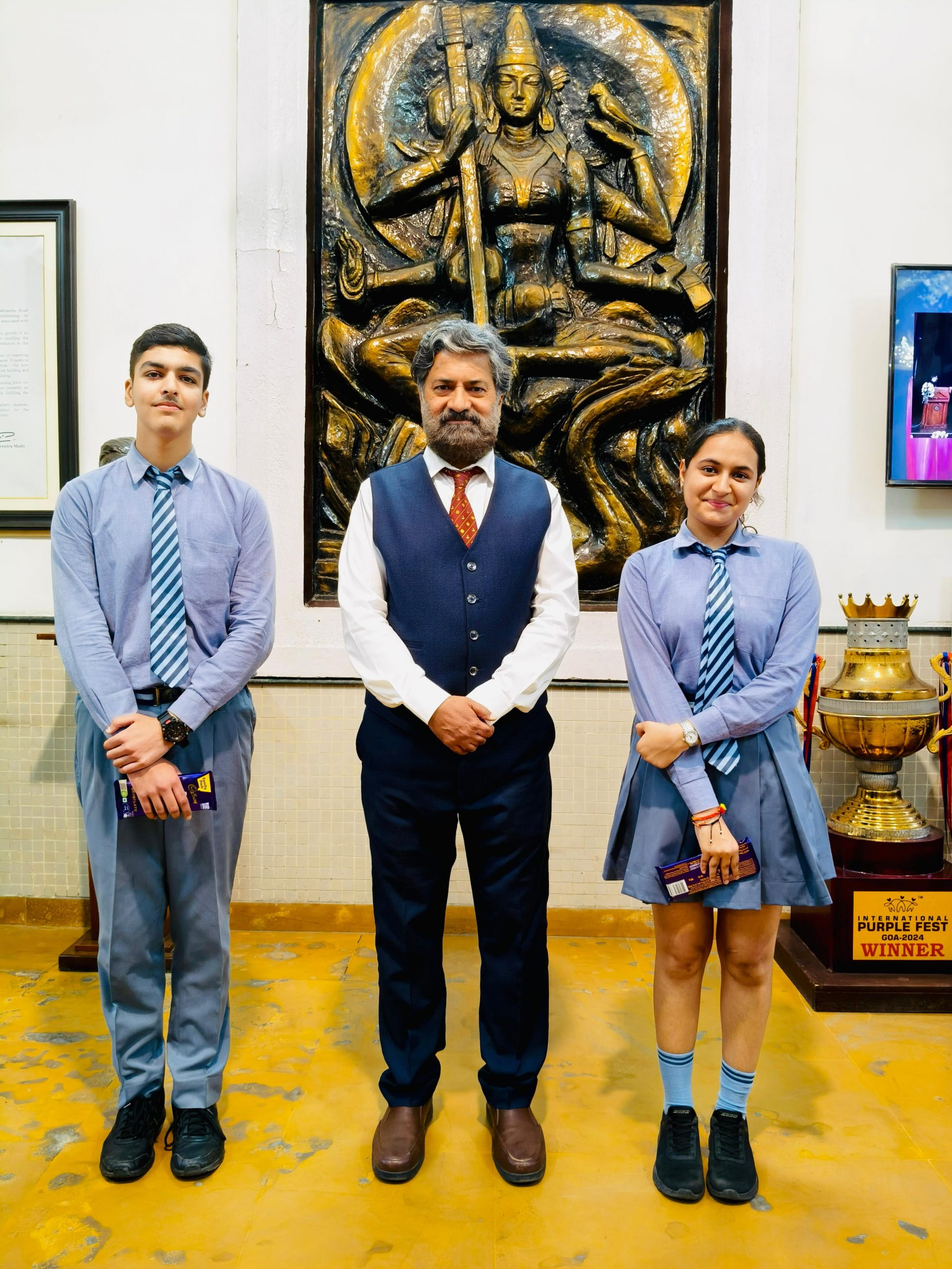 Class Tenth CBSE Toppers  Parakram Sinh Rathore 99.40% and  Sahana Abbi 99.20%